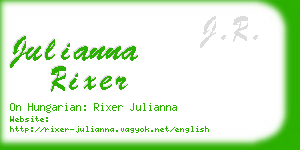 julianna rixer business card